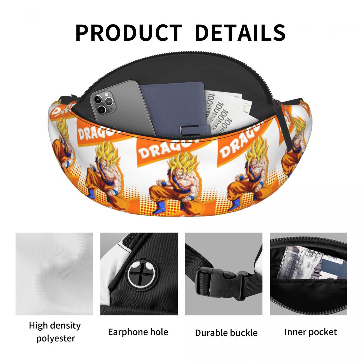 Custom DBZ  G-Gokues Fanny Bag - Women'S Running Accessories ulasan dan harga