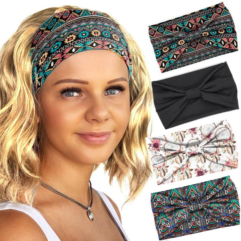 [E] Bohemia Grid Women Headpie - Women'S Running Accessories ulasan dan harga