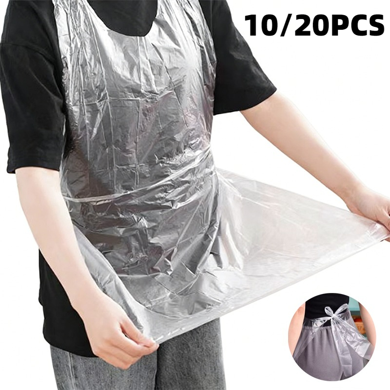 10/20PCS Disposable Aprons Ind - Women Kitchen Accessories ulasan dan harga